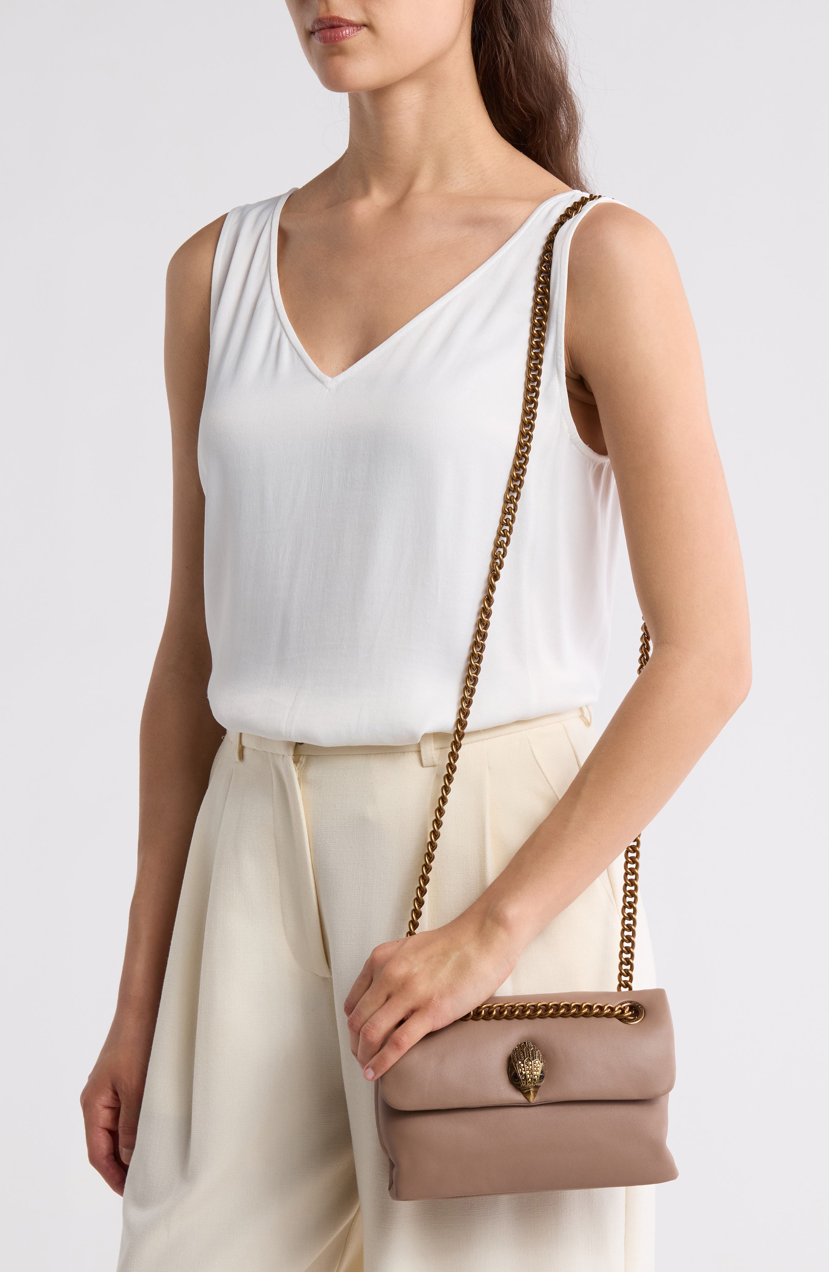 Kurt Geiger London Mini Kew Leather Crossbody Bag, Alternate, color, 