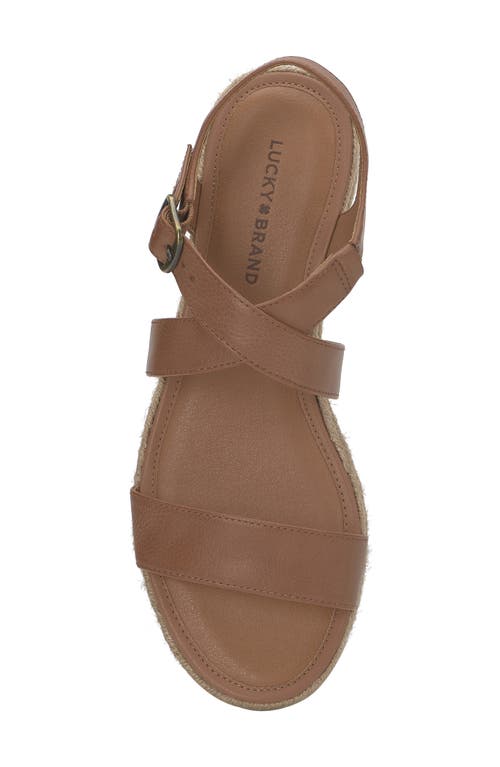 Lucky Brand Trianna Strappy Platform Sandal In Adobe Brown