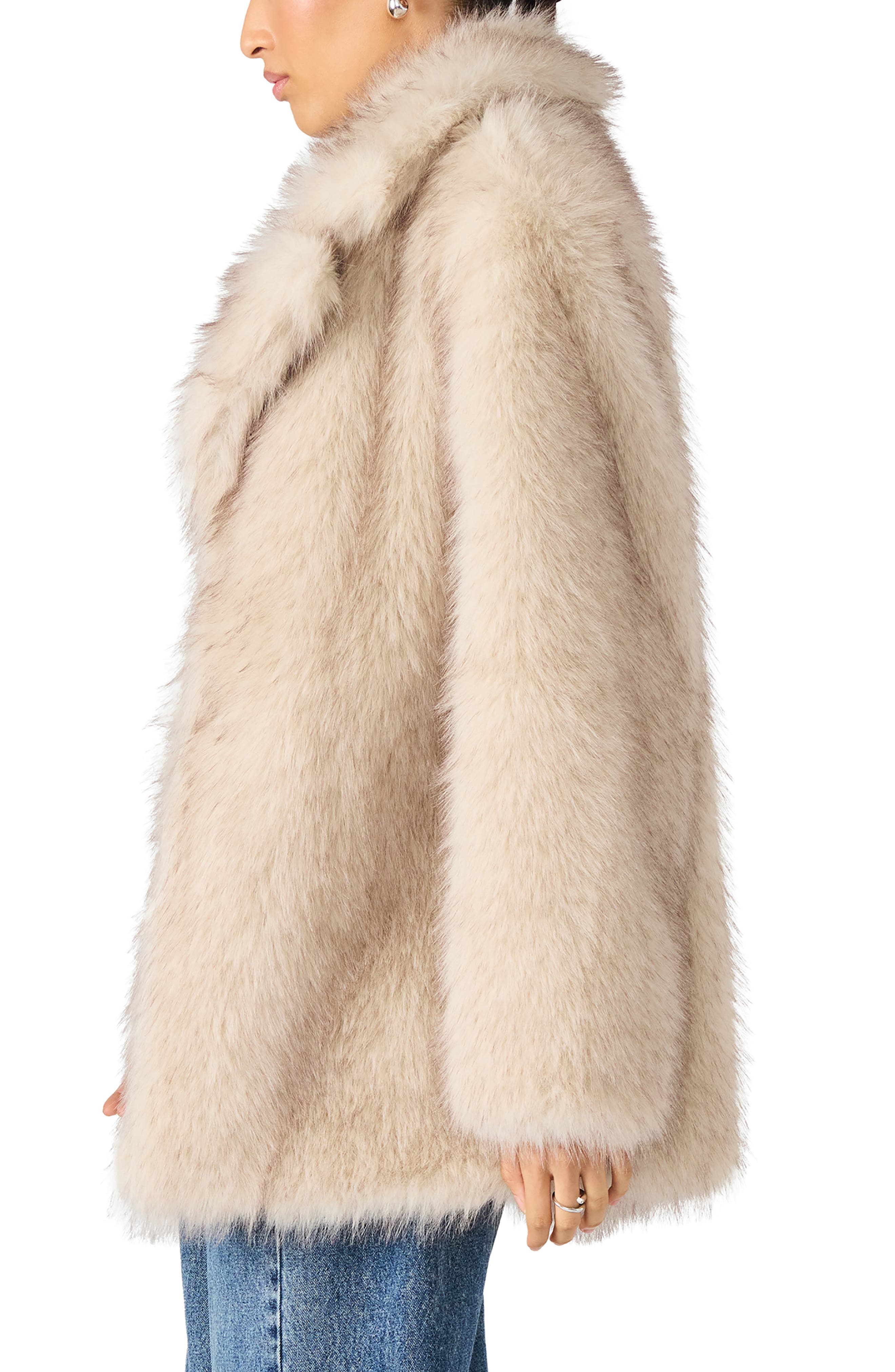 Steve Madden Kindra Faux Fur Coat — фото 3