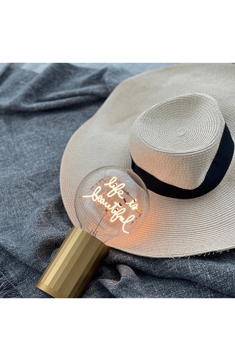 MITB Life Is Beautiful Portable Table Lamp, Alternate, color, Olive