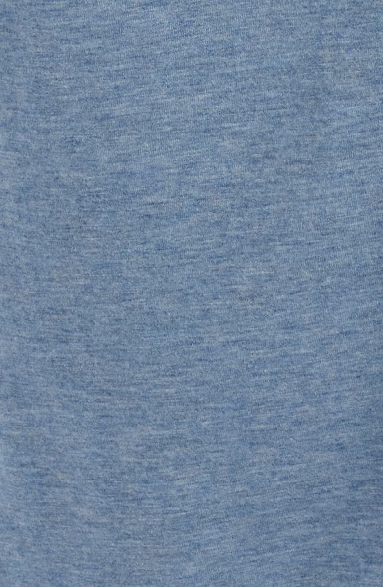 Daniel Buchler Shawl Collar Heathered Cotton & Modal Blend Robe, Alternate, color, Blue Heather