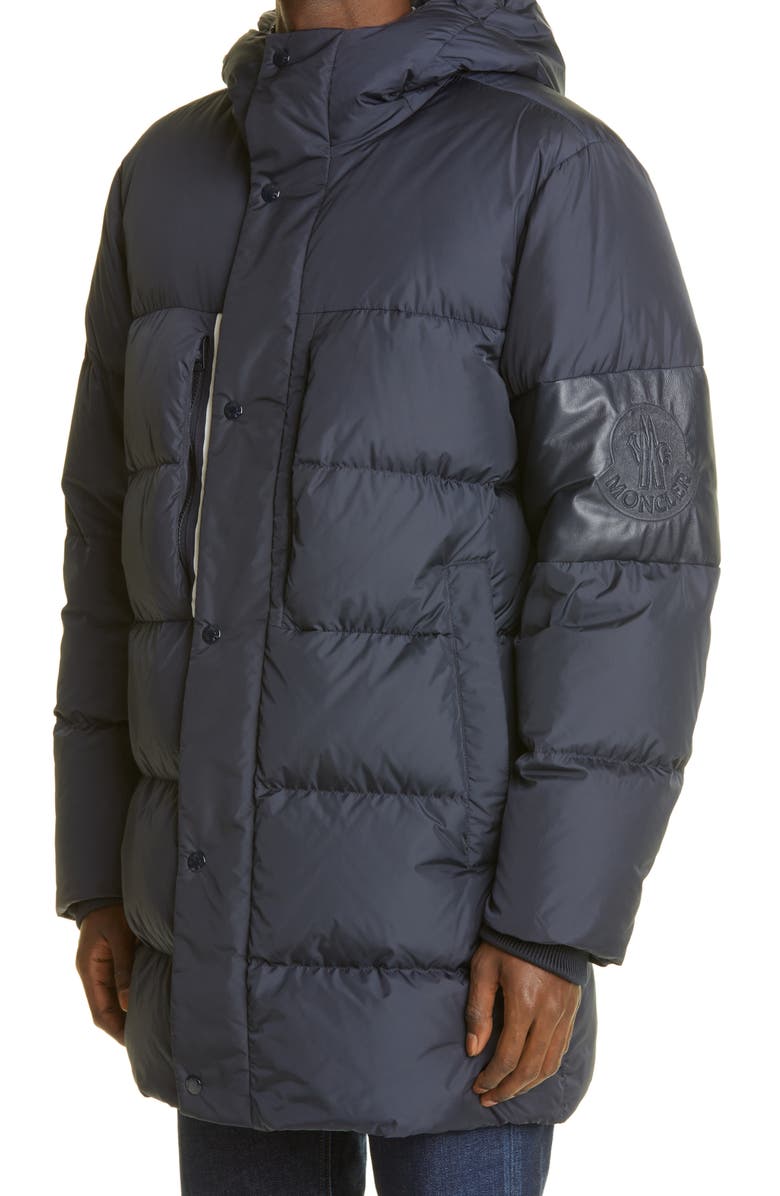 Moncler Marceau Water Resistant Down Puffer Coat, Alternate, color, 