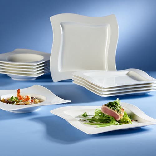 Villeroy & Boch New Wave Salad Plates, Set Of 4 In White