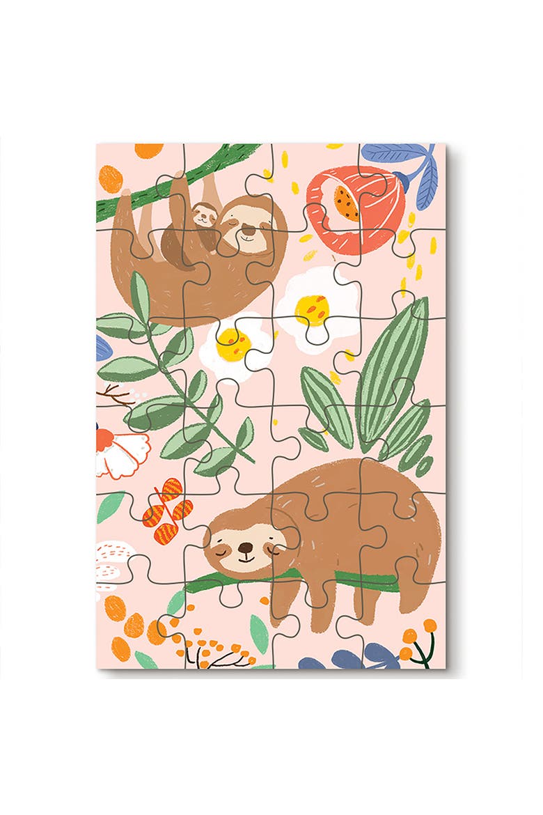 Sloth, 24 Piece Puzzle, Jigsaw, Whimsical Animal Scene, Main, color, Multicolored