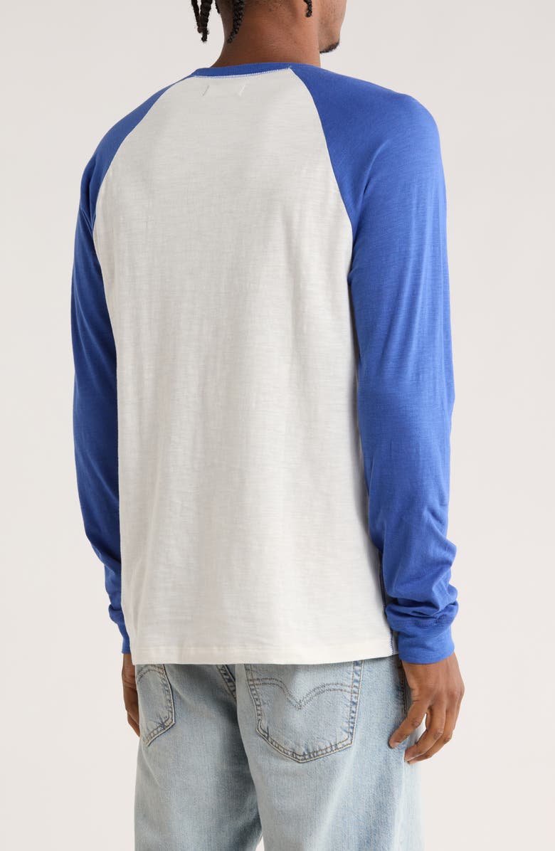 Junk Food NY Giants Raglan Sleeve Graphic T-Shirt, Alternate, color, Vintage White Liberty