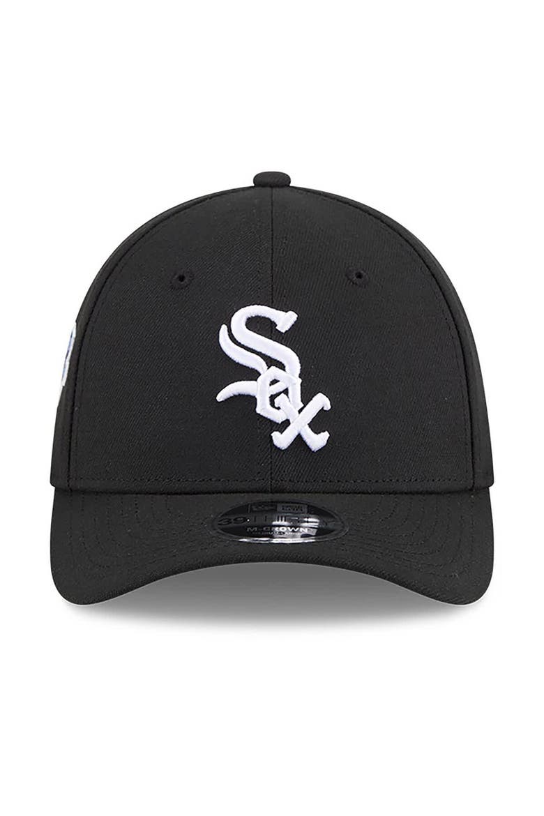 Men's New Era Black Chicago White Sox 2026 Jackie Robinson Day 39THIRTY M-Crown Flex Hat, Alternate, color, Black
