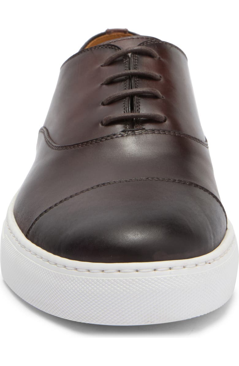 Magnanni Albert Cap Toe Sneaker, Alternate, color, Brown