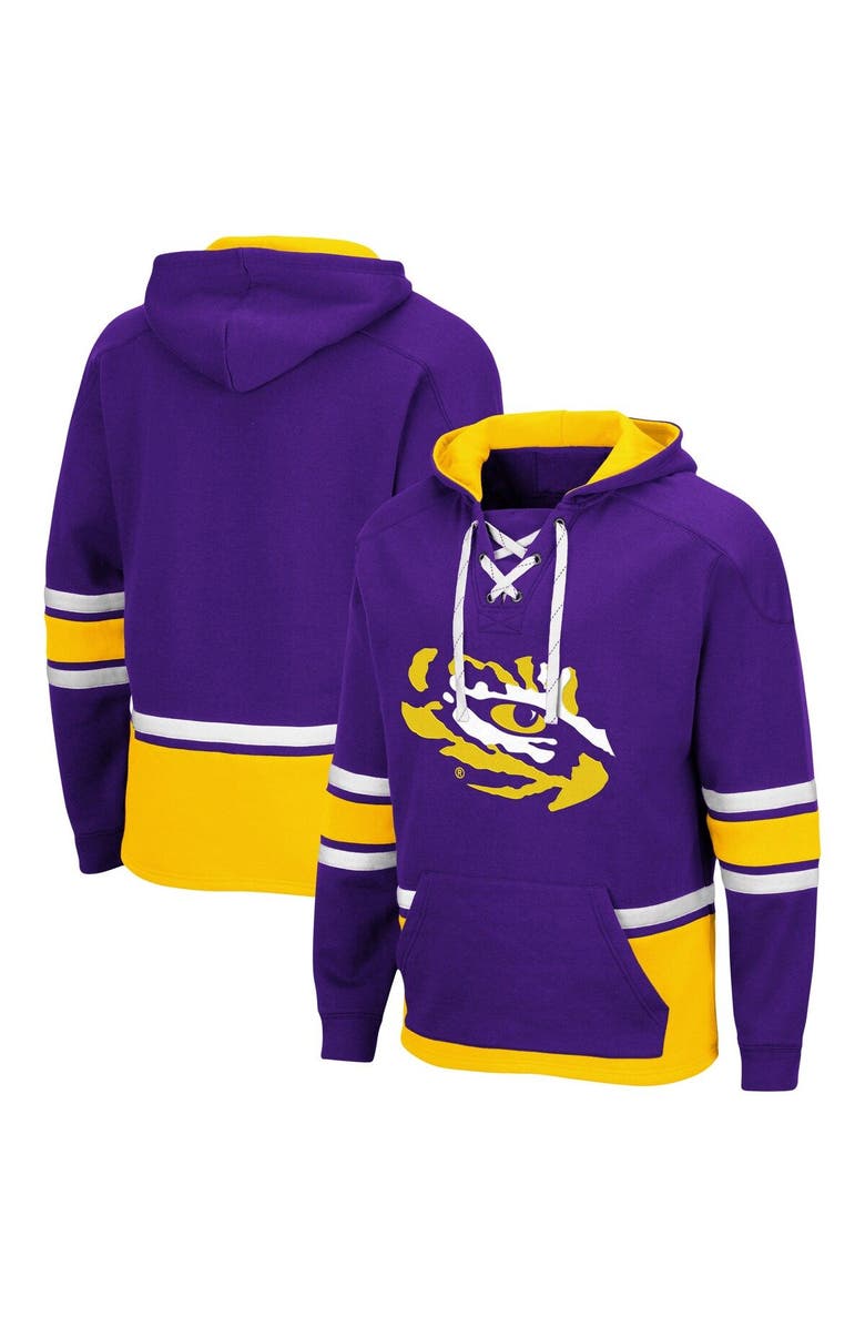 COLOSSEUM Men's Colosseum Purple LSU Tigers Lace Up 3.0 Pullover Hoodie, Main, color, Purple
