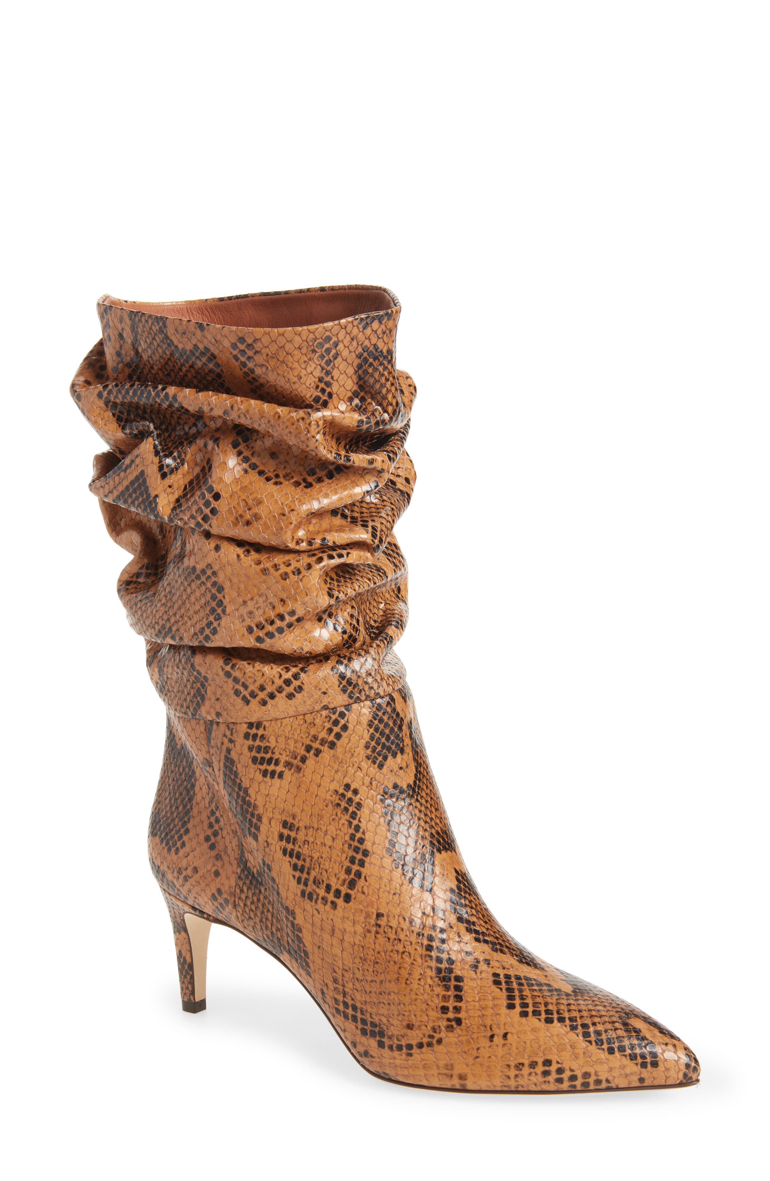 Slouchy Pointed Toe Boot, Main, color, COGNAC