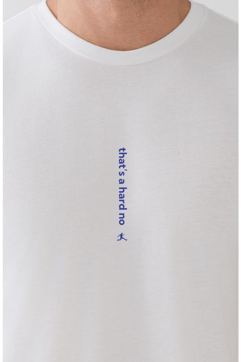 That's a Hard No Crewneck Graphic Undershirt, Alternate, color, WHITE