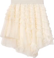 AllSaints Jayde Handkerchief Hem Tulle Skirt
