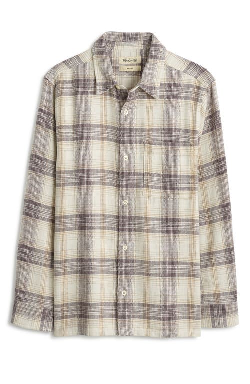 Madewell Plaid Slub Twill Easy Shirt In Multi