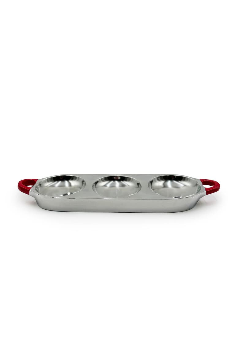 San Miguel Condiment Tray, Main, color, Silver