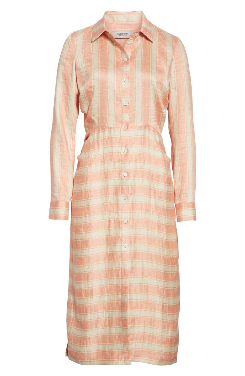 Rachel Comey Magnify Stripe Long Sleeve Shirtdress, Alternate, color,