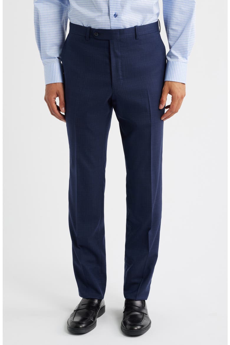 Flynn Classic Fit Solid Wool Suit, Alternate, color, NAVY