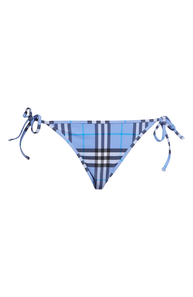 Burberry Sadie Check String Bikini Bottoms, Main, color, Cornflower Blue Ip Check