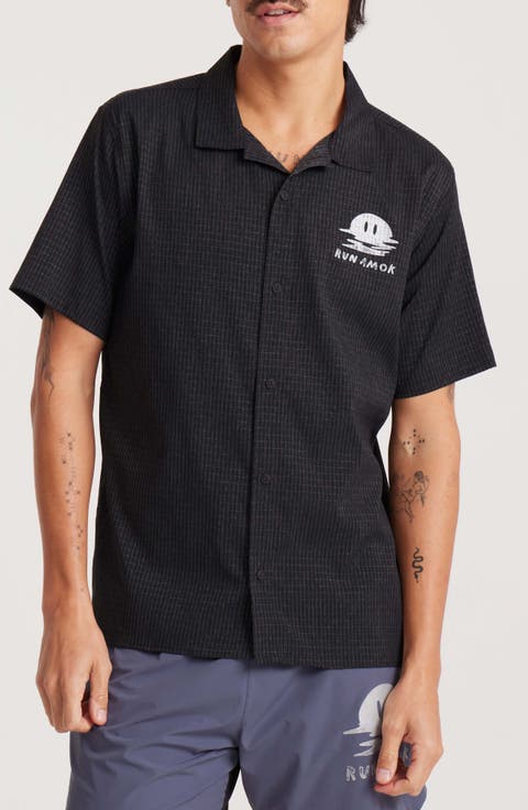 Bless Up Trail Performance Short Sleeve Button-Up Shirt