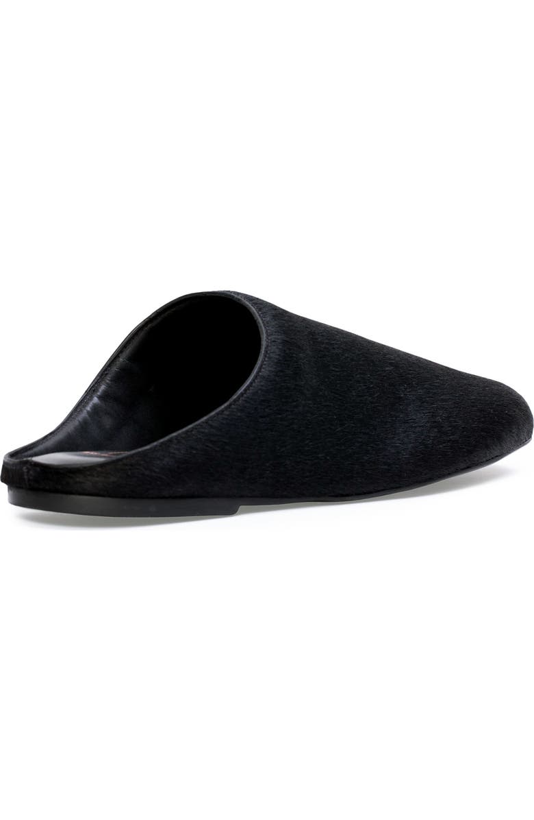 BLACK SUEDE STUDIO Arie Ponyhair Slipper, Alternate, color, Black Pony Hair