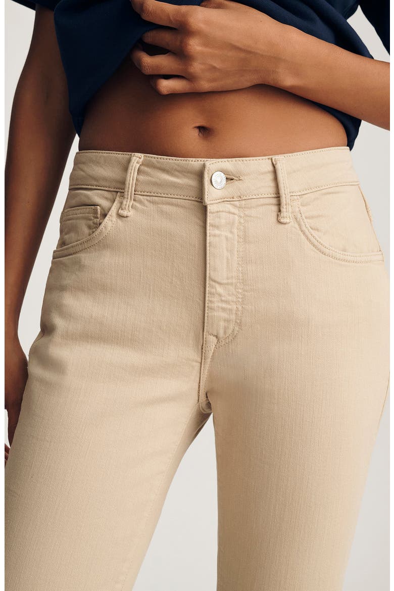 Kathleen Mid Rise Slim Boyfriend Jeans, Alternate, color, CORN SILK FLEX BLUE