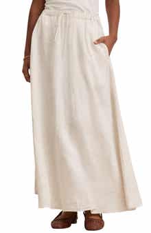 Cleowade Linen Maxi Skirt