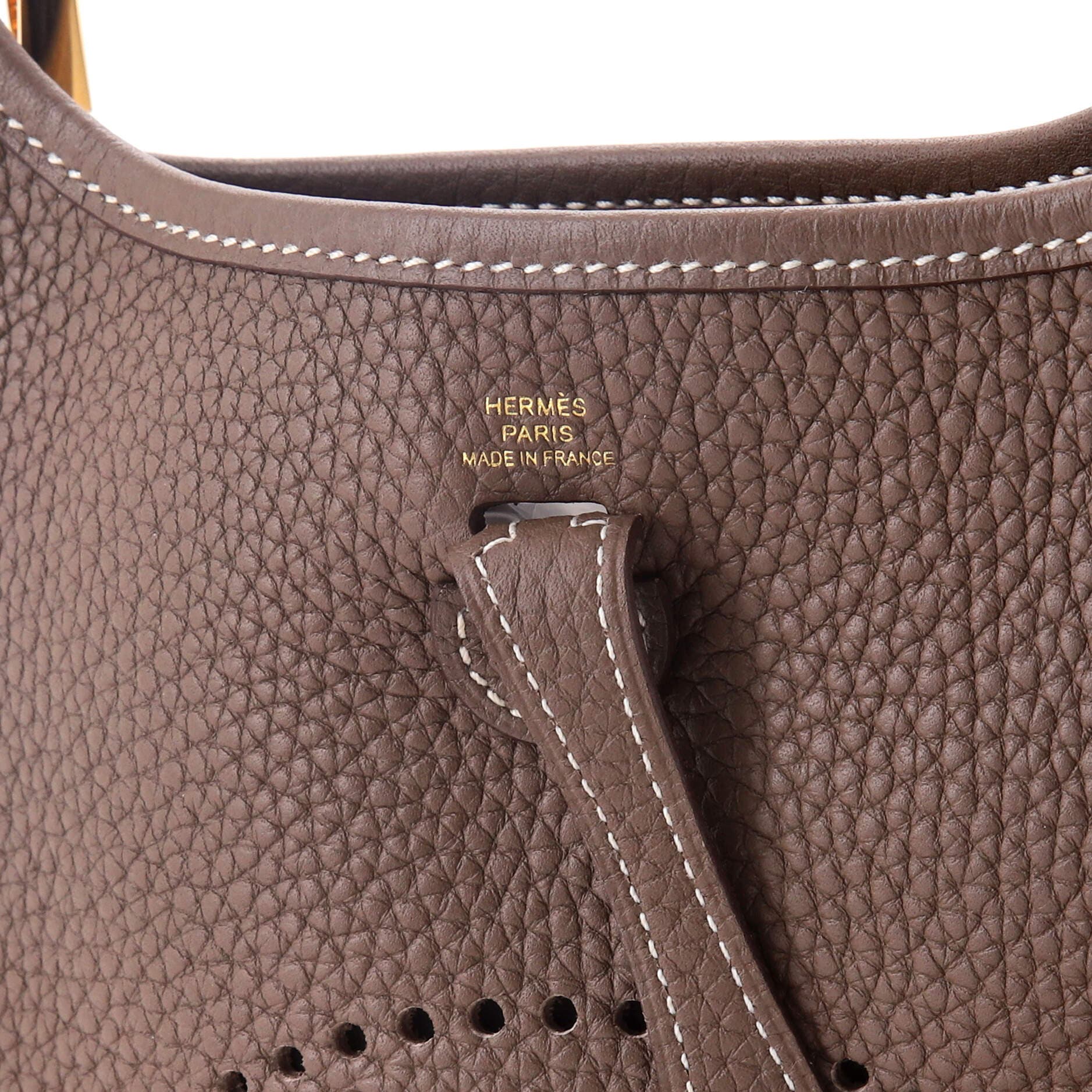 Pre-Owned Hermes Evelyne Bag Gen III Clemence TPM, Alternate, color, Etoupe