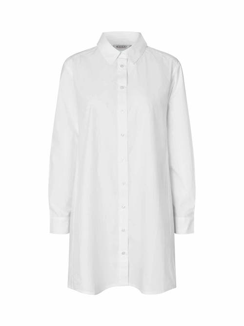 Masai Copenhagen Maingebeth Long Sleeve Oversize Shirt In White