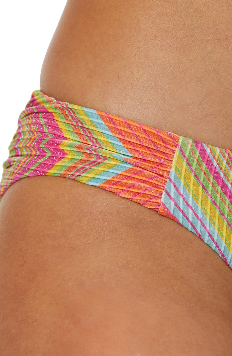 Becca Summer Hipster Bikini Bottoms, Alternate, color, Blue Multi