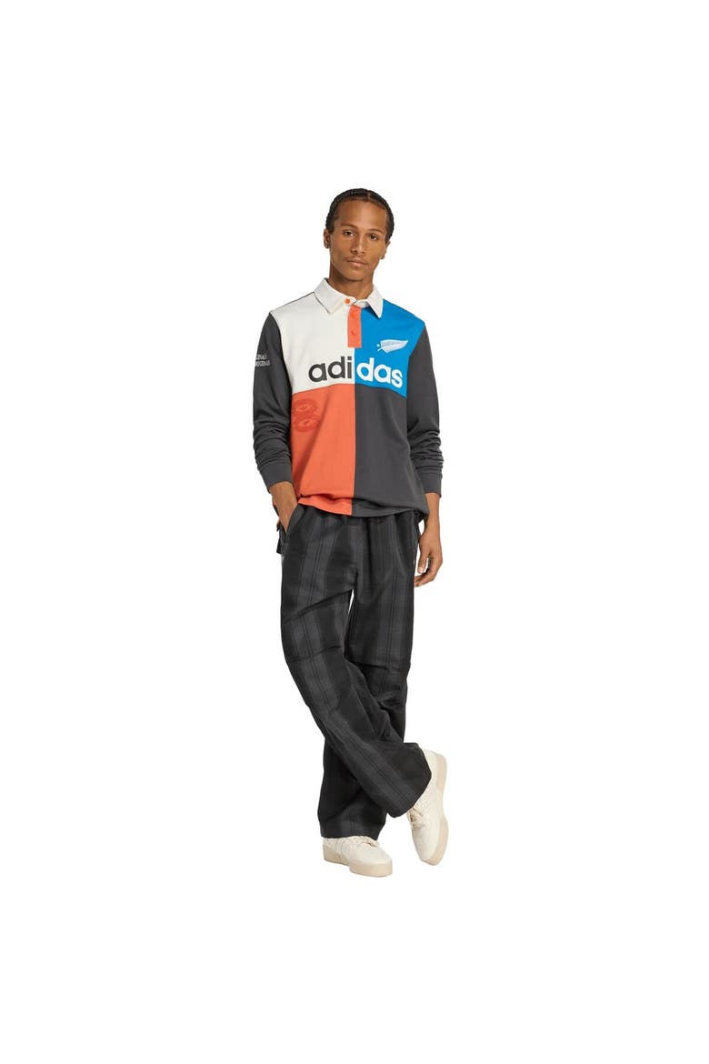 Men's All Blacks adidas Long Sleeve Rugby Shirt - Black, Alternate, color, Black