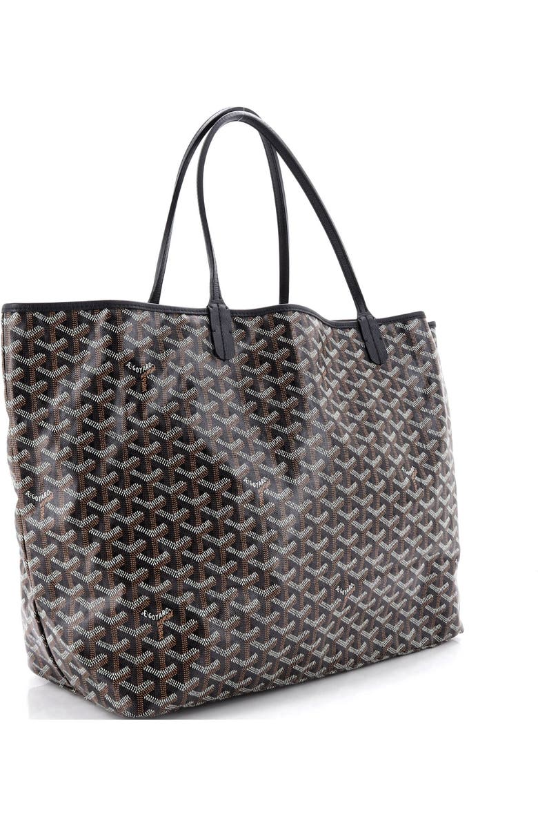Pre-Owned Goyard Saint Louis Tote Coated Canvas GM, Alternate, color, Black