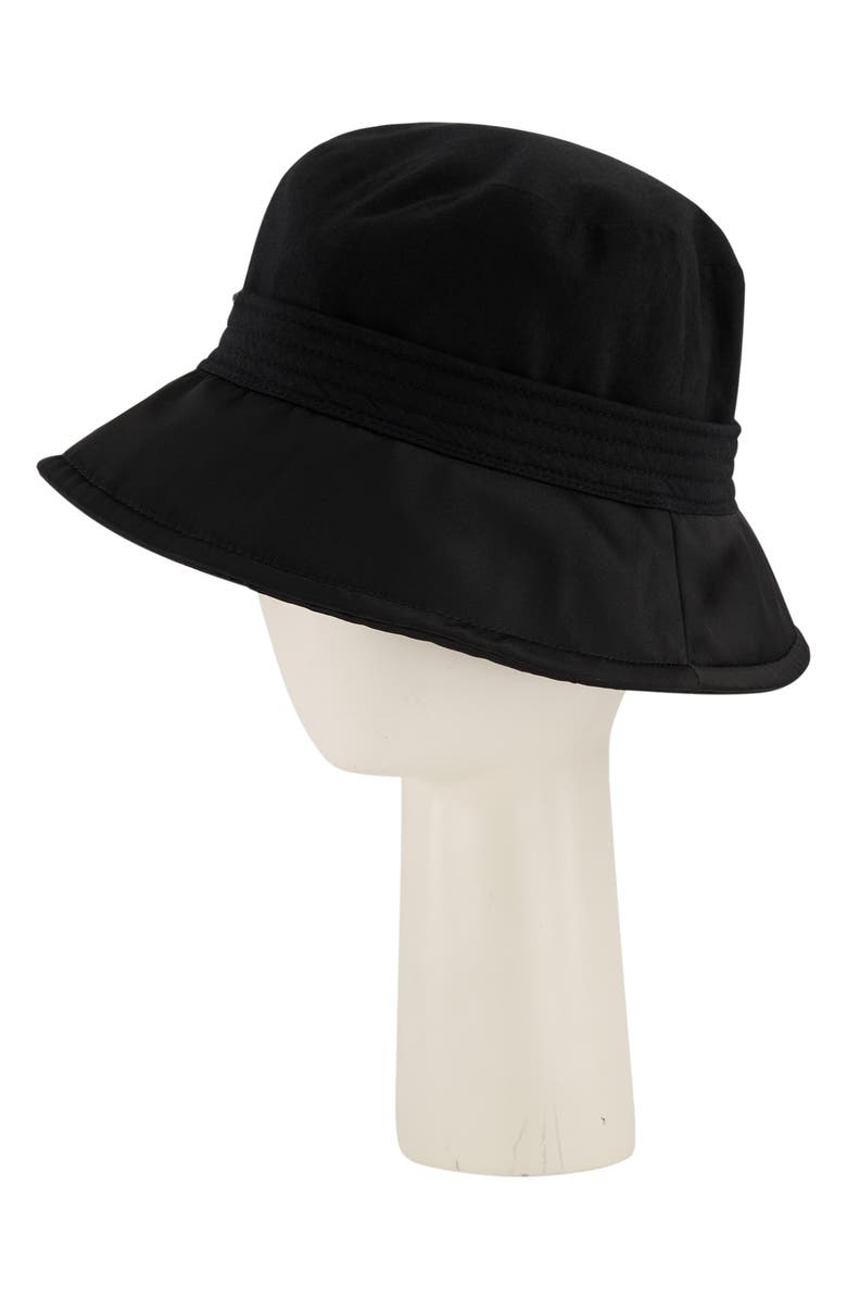 Kurt Geiger London Studded Reversible Nylon Bucket Hat, Alternate, color, Black