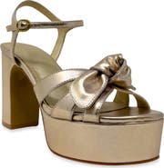 SHUSHOP Esmeralda Faux Leather Platform Sandal