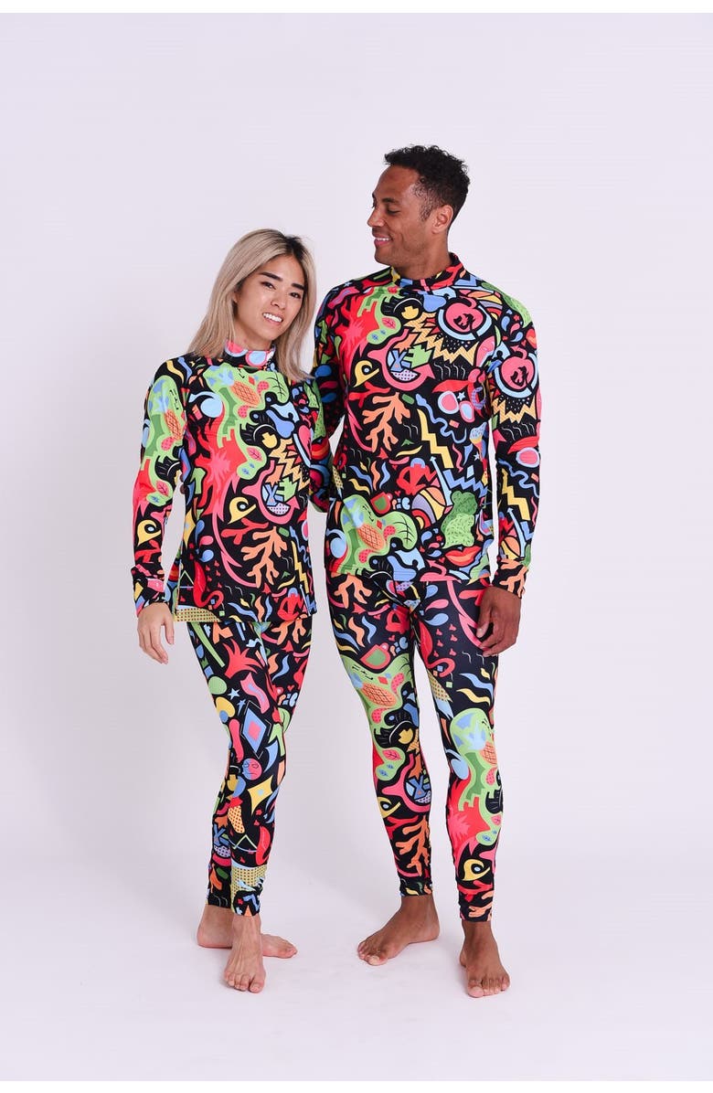 OOSC Stairway To Heaven Womens Baselayer Legging, Alternate, color, Multi-Colour