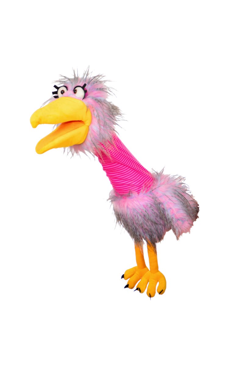 Living Puppets Loops The Pink Bird 21 Inch Plush Hand Puppet, Main, color, Pink