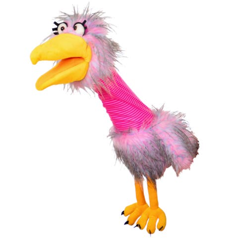 Loops The Pink Bird 21 Inch Plush Hand Puppet