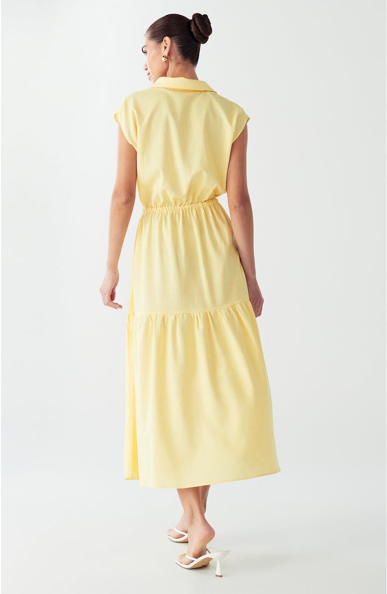 WILLA Marle Midi Dress, Alternate, color, Lemon