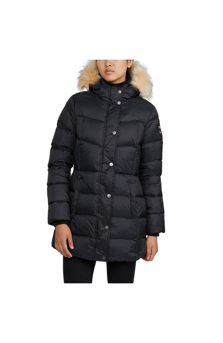 Pajar Roxy Quilted Puffer with Detachable Faux Fur Trim, Main, color, 