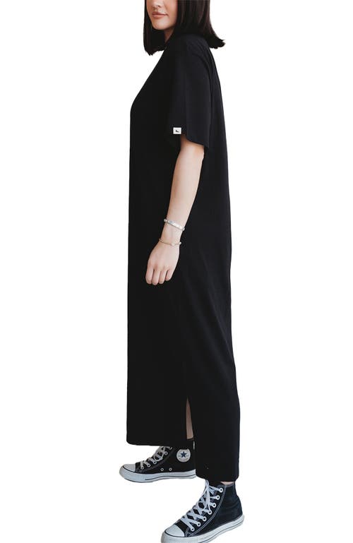 Turtledove London Organic Cotton Ruby Maxi Dress In Black