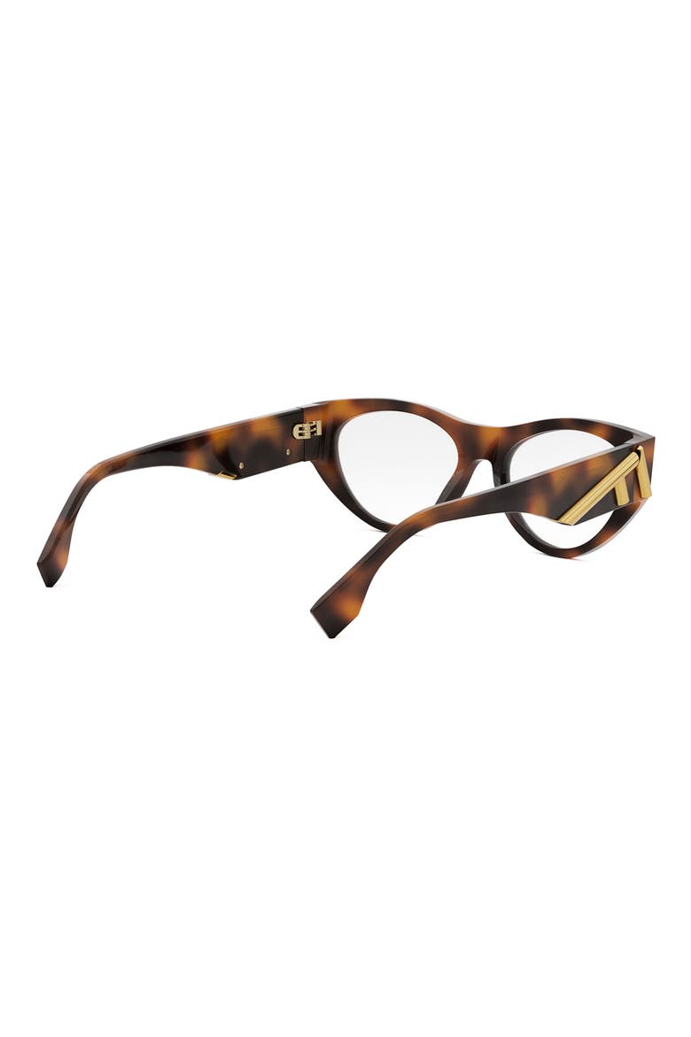 First 52mm Cat Eye Optical Glasses, Alternate, color, BLONDE HAVANA