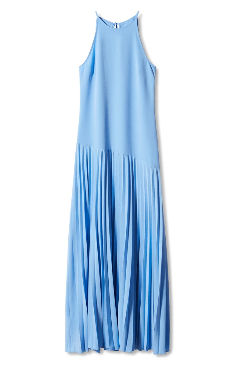 MANGO Pleated Maxi Dress, Alternate, color,