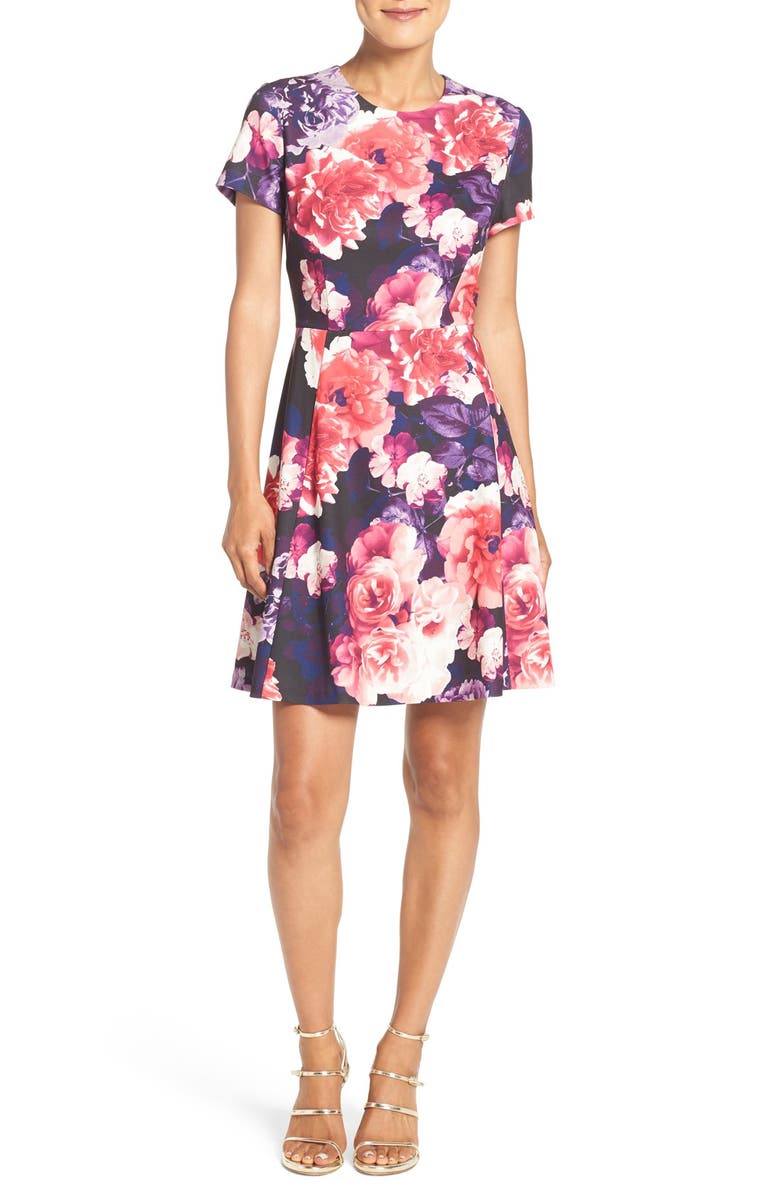 Eliza J Ruched Bodycon Dress, Alternate, color, 