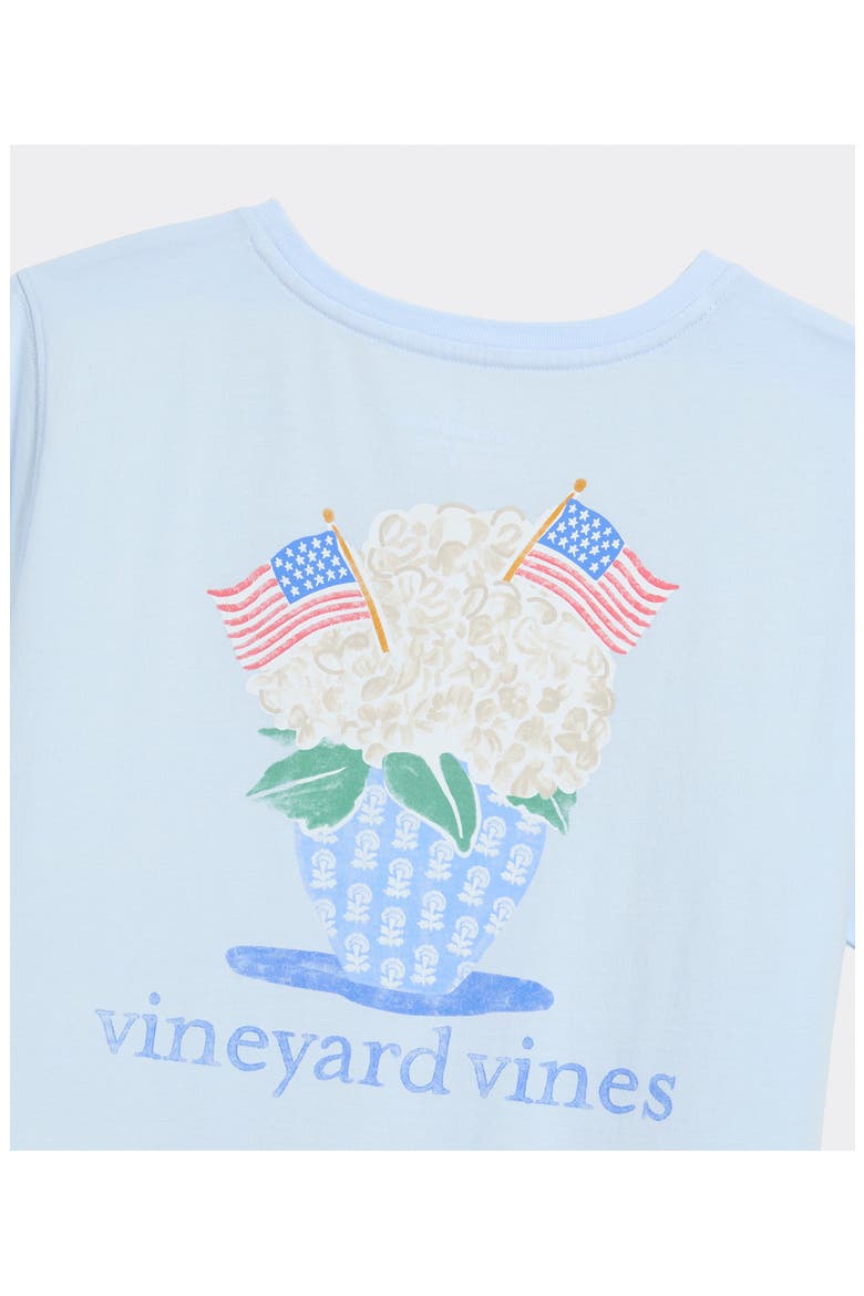 Flag Bouquet Cotton Graphic T-Shirt, Alternate, color, ROCKS BLUE
