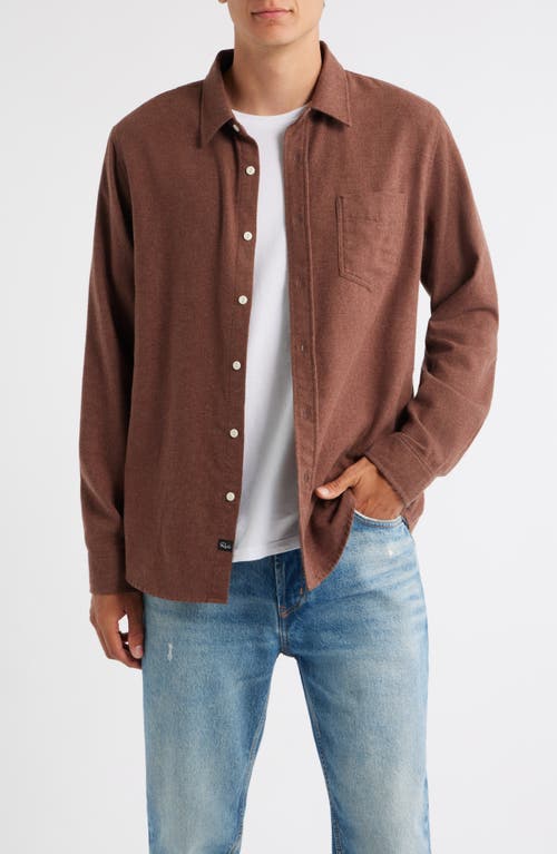 Rails Runson Relaxed Fit Flannel Button-up Shirt In Brown