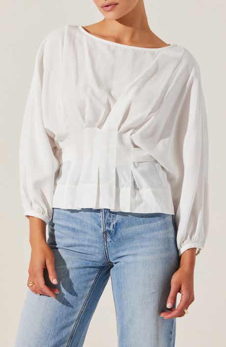 ASTR the Label Ciara Pleated Top