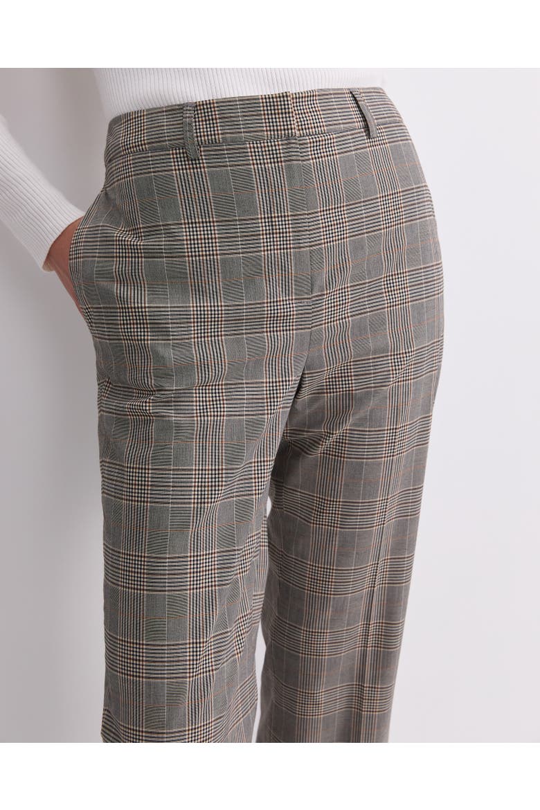 Chelsea High-Rise Check Trousers, Alternate, color, Multi
