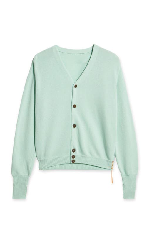 Fortela Oliver Cotton Knit Cardigan In Green