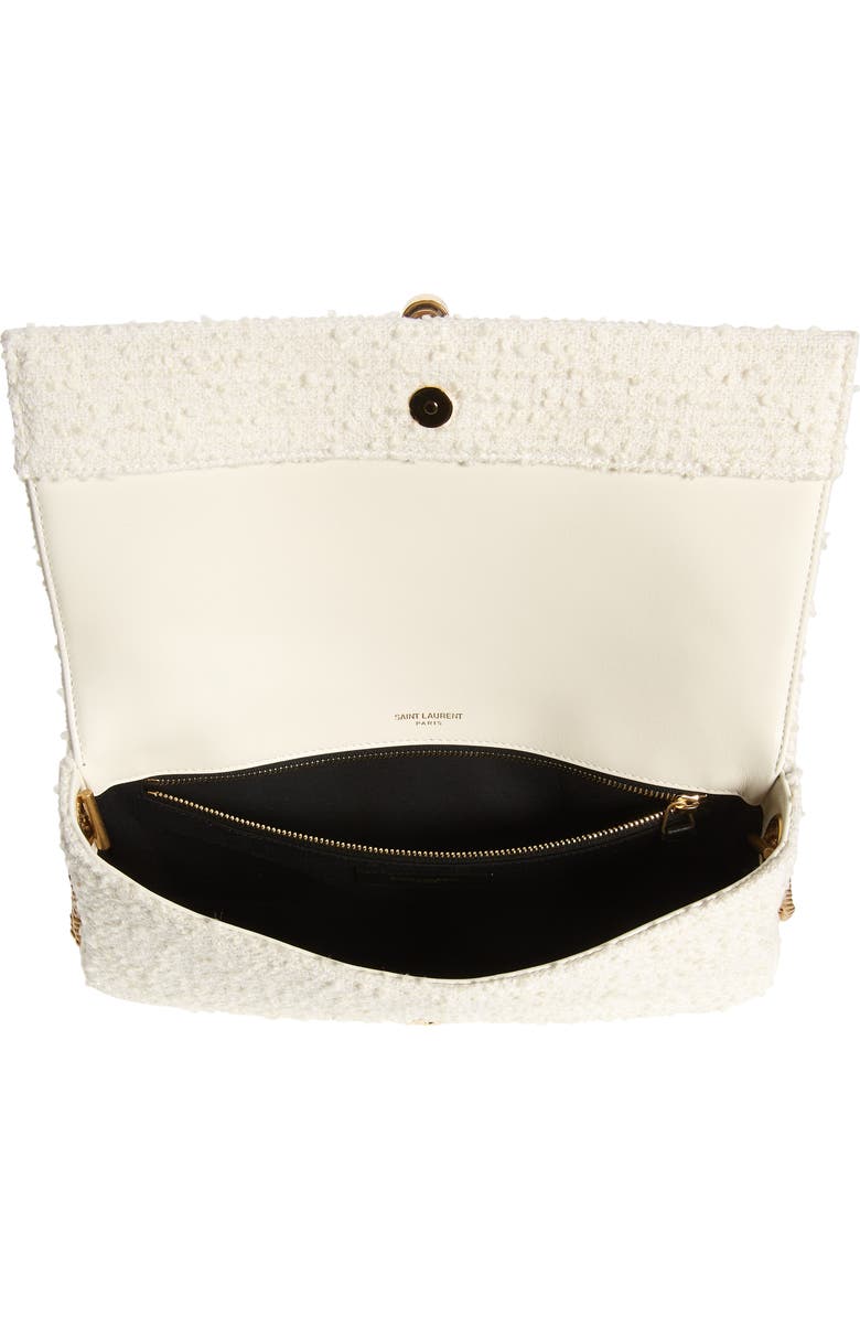 Saint Laurent Kate Bouclé Shoulder Bag, Alternate, color,