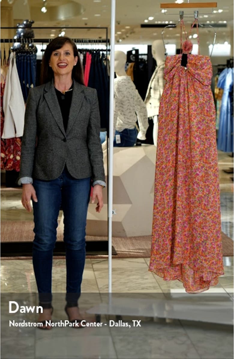 Suzette Floral Chiffon Maxi Dress, sales video thumbnail