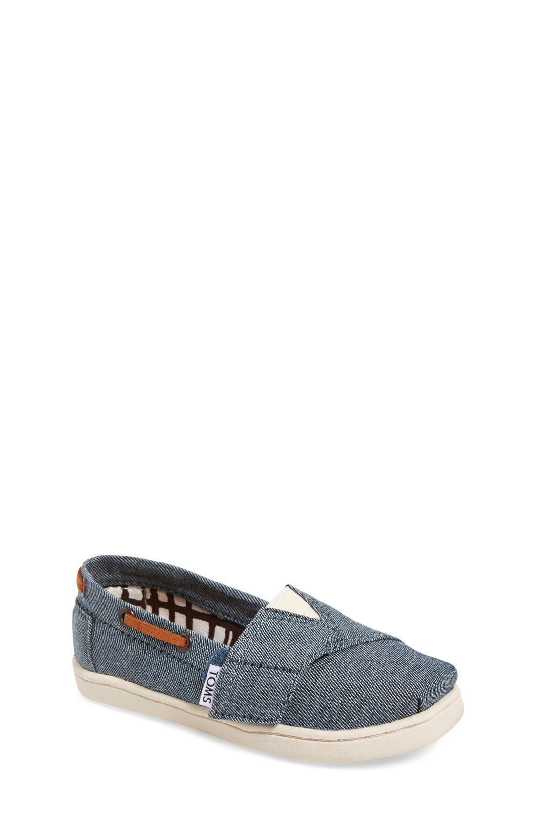 TOMS 'Bimini' Chambray Slip-On, Main, color, 