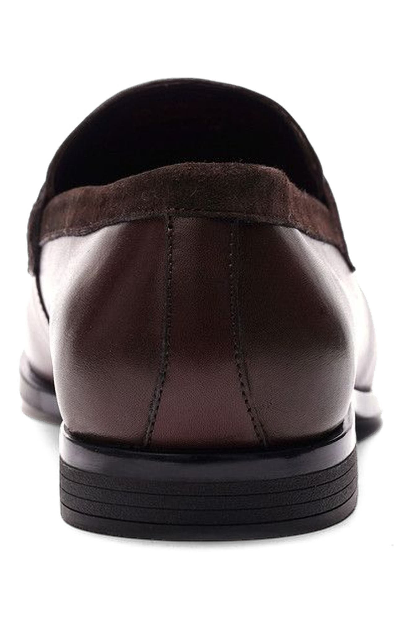 Laurent Tassel Loafer, Alternate, color, Brown Leather