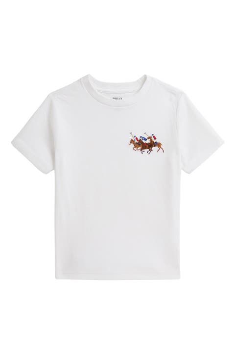 Kids' Embroidered Cotton Jersey Graphic T-Shirt (Toddler & Little Kid)